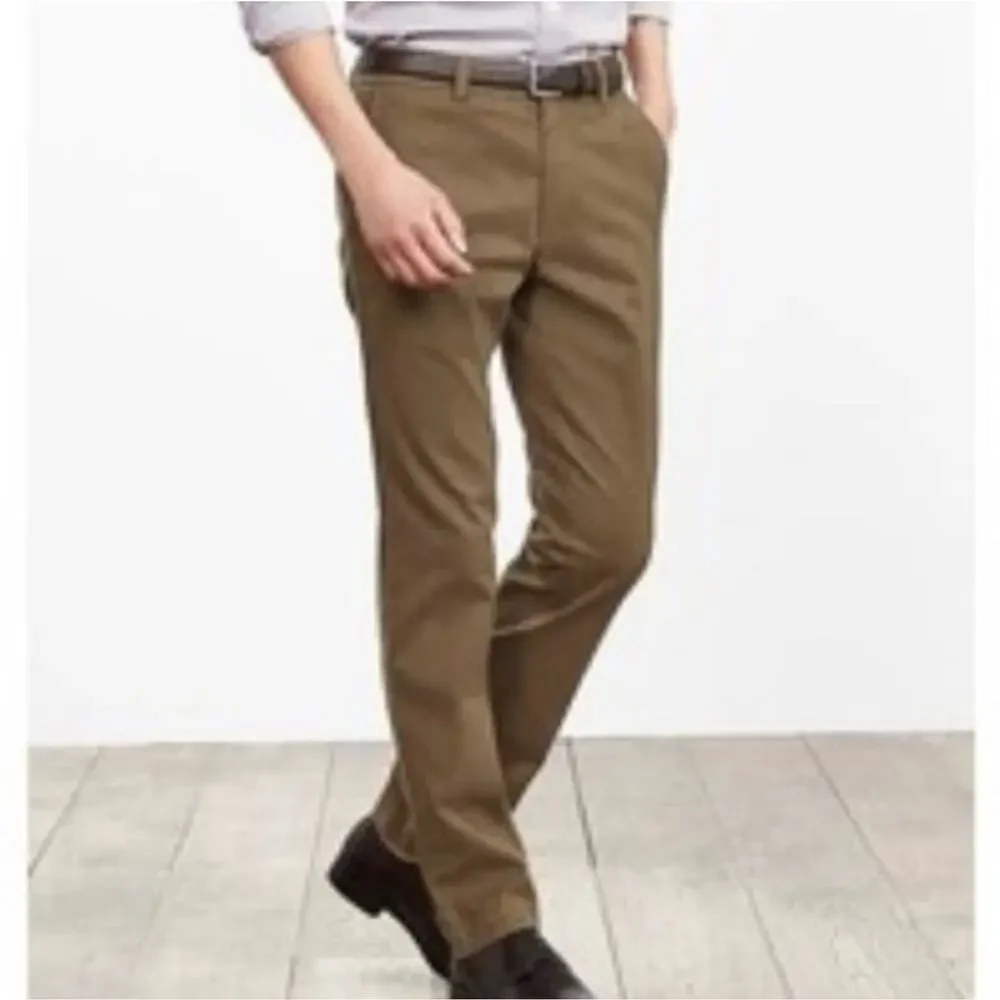 Banana Republic Aiden Chino Flat Front Pants 32/30